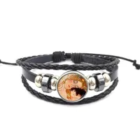 Gustav Klimt Kiss Bracelet Smycken med handgjord äkta läder Klimt Kiss Snap Button Charm Armband Bangle för män Kvinnor