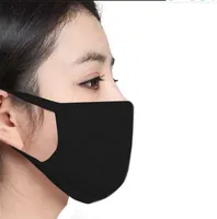 Black Mask bianco anti-polvere di cotone Bocca Volto Unisex Salute della donna in bicicletta indossa nero alta qualità di modo Mouth-muffola