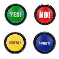 Evet Hayır Üzgünüm Belki Düğme Gag Ses Düğmesi Oyuncak Eğlenceli Prank Olay Parti Aracı Komik Hile Çocuklar için Pratik Şakalar Oyuncak Çocuklar
