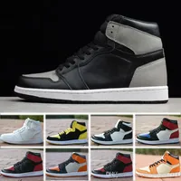 Panda 1 high 1s Black white Basketball Shoes TOP Factory Version high quality Genuine Leather mens women trainers New 2019 Sneakers