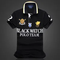 Men's Polos 100% algod￳n Black Designer T Shirt Dise￱o de bordado