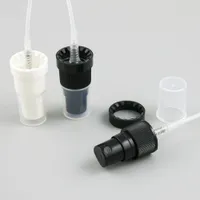 100 x tampão preto pulverizador evidente plástico névoa de névoa de névoa tampão de garrafa para uso de óleo essencial para o pescoço de 18mm