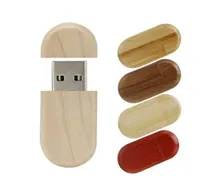 선물 썸 드라이브 사용자 정의 로고 티나에 대한 펜 드라이브 나무 USB 플래시 드라이브 타원형 USB 스틱 32기가바이트 64기가바이트 1백28기가바이트 Pendrive 8기가바이트 16기가바이트 1g 2g 플래시 디스크