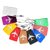 alliage d'aluminium Étiquette de bagage Porte-étiquette Straps Mots clés sac à main Voyage ID Valise nom Sac Voyage Balises