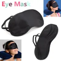 Black Eye Mask Shade NAP Cover Blindfold Masks per dormire Maschere in poliestere morbido per dormire 4 strati HHA37