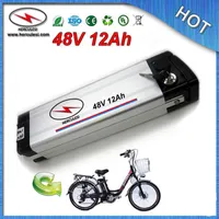 Ciclo profundo bateria 700 W Bicicleta Elétrica Da Batteria 48 V 12Ah com 3.7 V 2500 mAh 18650 Celular Caso Alu 13 S 15Amp BMS + CC / CV 54,6 V