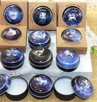 Misturado doze constelação de cor mágica perfumado caixa de ferro sólido perfume creme corporal para homens e mulheres