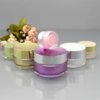 5g 10g 20g 30G Portabel akryl Kosmetisk Makeup Face Cream Jar Prov Container Bottle Raffillerbar Pot