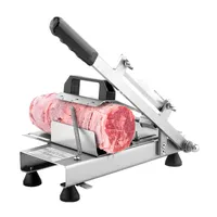 Máquina cortadora de carne manual de acero inoxidable 304 máquina cortadora de carne rebanadora de carne de carne de vacuno comercial comercial máquina cortadora de carne de res
