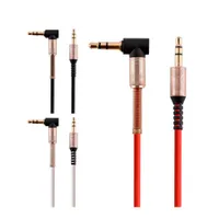 90 Degree 3.5mm Aux Cable Audio Cables for mobile phone speaker Headphone Mp3 PC Mp4