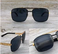 Modedesigner Sonnenbrille Metall Square Zweifarbige Rahmen Klassische Retro Männer Outdoor Protection UV400 Eyewear Top Qualität mit Orange Case1080