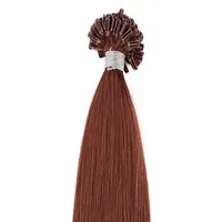500g Pack U Nail Tips Förbunden Fusion Hair Extensions Body Wave 500Strands Pack Keratin Stick Brazilian Human Hair Brown Color 33 #