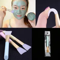 Kobiety Maska twarzy Silikonowa szczotka twarz oczy Makijaż kosmetyczny Piękno Miękki Concealer Brush Makeup Tools Rra688