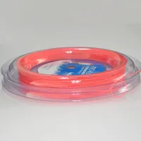 Großhandelsqualität, die Pfund 30lbs 0.70mm Rolle 200m nimmt Marke Hochpolymeres Nylon Multifilament Badminton Saitenrolle Orange Farbe