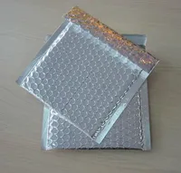 15 * 13cm 50pcs Silvergold sobre de la burbuja Mailer regalo caja del teléfono a prueba de golpes Embalaje sobre de la burbuja bolsa Envío gratuito