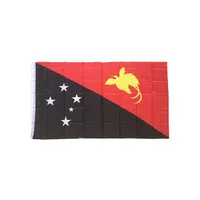 황동 그로멧 송료 무와 파푸아 뉴기니 깃발 3x5FT 150x90cm 폴리 에스터 인쇄 실내, 실외 행잉 뜨거운 판매 국기