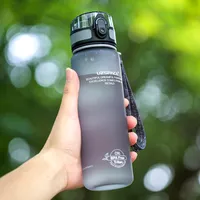 Patlama Spor Su Şişeleri 1000ml 1L Protein Shaker Açık Seyahat Taşınabilir Sızdırmaz Tritan plastik Benim İçecek Şişe BPA Free