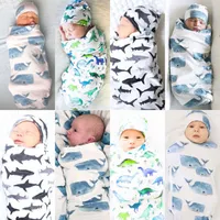 2019 Yeni Gelenler Sıcak Bebek Yenidoğan Yürüyor Bebek Kundak Battaniye Bebek Uyku Tulumu Kundak Muslin Wrap Şapka Uyku Kıyafetler