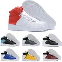 Sıcak Satış 2020 Yeni Tasarım Erkekler Düşük Kaykay Ayakkabı Ucuz One Unisex 1 Örme Euro Yüksek Kadınlar All Beyaz Siyah Kırmızı Günlük Ayakkabılar