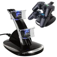 Игра LED Dual Charger Dock крепление USB Подставка для зарядки для PlayStation 4 PS4 Xbox One Gaming беспроводной контроллер с розничным Box ePacket Free