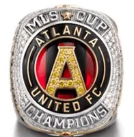 2018 Atlanta United FC Major League Piłka nożna MLS Cup Championship pierścień Wentylator Mężczyźni Prezent Hurtownie Drop Shipping