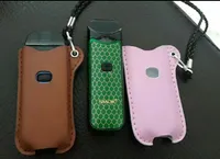 leather case for smok novo/nord vape pen necklace carrying bag pouch holder black amber color e cigarette case bag