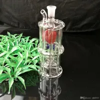 Botella de agua de la hoja de arce rojo de cristal Accesorios Bongs, pipas de fumar de vidrio de colores de mini multi-colores Tubos de mano Mejor Cuchara tubos de vidrio