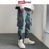Lappster Hip Hop Joggers Pants 남성 2020 Mens Jaanue Streetwear Harem 바지 남성 블랙 캐주얼 스웨터 패션 바지 CX200628