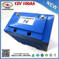 LIFEPO4 12V 100AH ​​litiumjärnfosfatbatteri / lipo 12V 100ah UPS-batteri med 30A BMS 3.2V 3.3Ah Cell Fri frakt