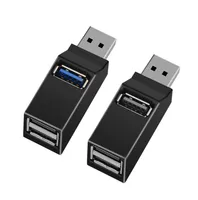 Mini 3 portar USB 3.0 USB2.0 Splitter HUB High Speed ​​Data Transfer Splitter Box Adapter för PC Laptop MacBook