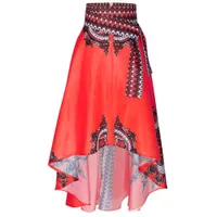 Party Spódnica Kobiety Faldas Largas Mujer Afryki Styl Wysoka Talia Maxi Spódnica Długie Formalne Vintage D90527