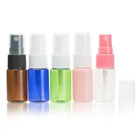 500 unids / lote 10 ml de perfume multicolor vacío Los atomizadores de mascotas cosméticos componen la botella de spray de tóner de piel