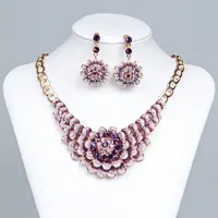 15071 Wedding Bridal Accessories Jewelry Necklace and Earring Set Party Jewelry for Wedding Party Bride