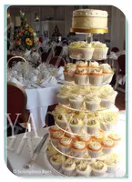 클린 7 계층은 / 도구 요리 / 아름다운 아크릴 결혼식 컵 케이크는 과자 케이크 디스플레이 선반 스탠드