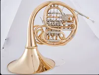 Newest Beautiful Bach 4 Keys Bb/F Double French Horn Brass gold Colour Professional Musical instrument with case