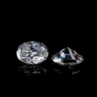 Wysokiej klasy MOISSANITE Gemstone Bardzo doskonały Genialny Cut Oval 3 * 2mm Wielki Ogień E-F Kolor Syntetyczny Loose Diamond Do Tworzenia Biżuterii 10 sztuk