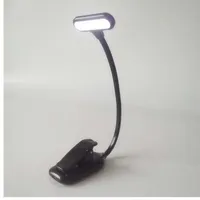 Nouveau LED Clip Book Light Mini Light Light USB USB Rechargeable Lampe de livre Flexible Lampe de bureau pour ordinateur portable intérieur Éclairage PC