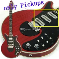 Ainico 기타 화상 픽업 길드 BM01 Brian Signature Red Electric Guitar Pickups 3 Chrome Rohs Pickups Allguitar 공장 콘센트