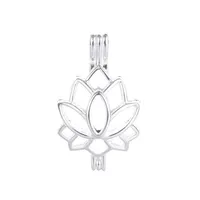 10 stücke Pearl Käfig Halskette Anhänger Medainetten Essential Oil Diffuser Lotus bietet versilbertes Silber und Ihre eigene Perle macht es attraktiver