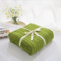 Knitted blanket cotton thickened wool blankets office lunch break blanket air-conditioned blanket Spring home textiles 16 Designs LQPYW444