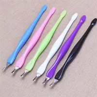 Roestvrij staal Cuticle Pusher Nail Manicure Tool Trimmen Dode Huid Vork Trimmer Trimmer Horny Remover SZ250 8.10