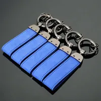 3D Blue Metal+Leather Car Keychain Key Chain Interior For R / M Tech S port M3 M5 X1 X3 E46 E39 E60 F30 E90 F10 E3