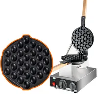 Groothandel 2 stks / partij Bubble Egg Waffle Maker Machine Egg Puffs HK Eggette