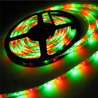 5M 300Leds Nicht-wasserdichte RGB LED Streifen-Licht-3528 DC12V 60Leds / M Flexible Beleuchtung String Ribbon Tape-Lampen-Ausgangsdekoration Lampen