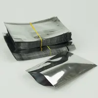 5 * 7cm 100pcs / pack Silver Aluminiumfolie Bag-Aluminizing Plain Pouch, värmeförseglad chokladförpackningsficka, ansiktsmaskpaket