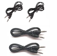 50 см 3FT Black Audio Cables 3,5 мм до 3,5 мм стереосельный разъем автомобиль iPod Aux PC TV MP3 кабель