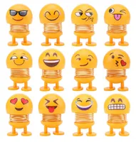 Shaking Head Toys Car Ornaments Nod Dolls Cute Cartoon Lovely Car Dashboard Toys Emoticons In The Auto Accessories