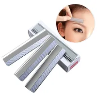 TAMAX NA022 Eyebrow Trimmer rostfritt stål Kvinnor Eyebrow Knifes Safety Razor Blades Professional Makeup Eyebrow Razor Blade