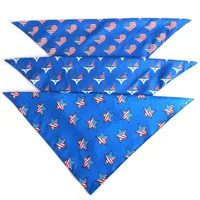Dog Apparel Double-layer American Independence Day Flag Pet Triangle Dog Scarf Pet Supplies