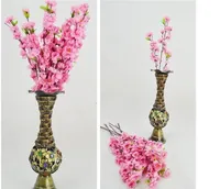 Simulierte Pfirsichblüte Hauptdekor 60CM / 24inch künstliche Niederlassungen der Pfirsich-Kirschblüten-Seidenblumen-Haupthochzeits-Dekorations-Blume
